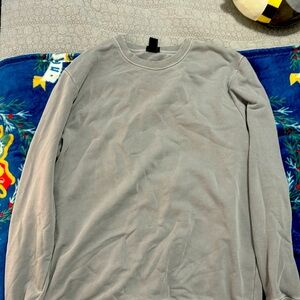 H & M Grey Crew Neck Size L